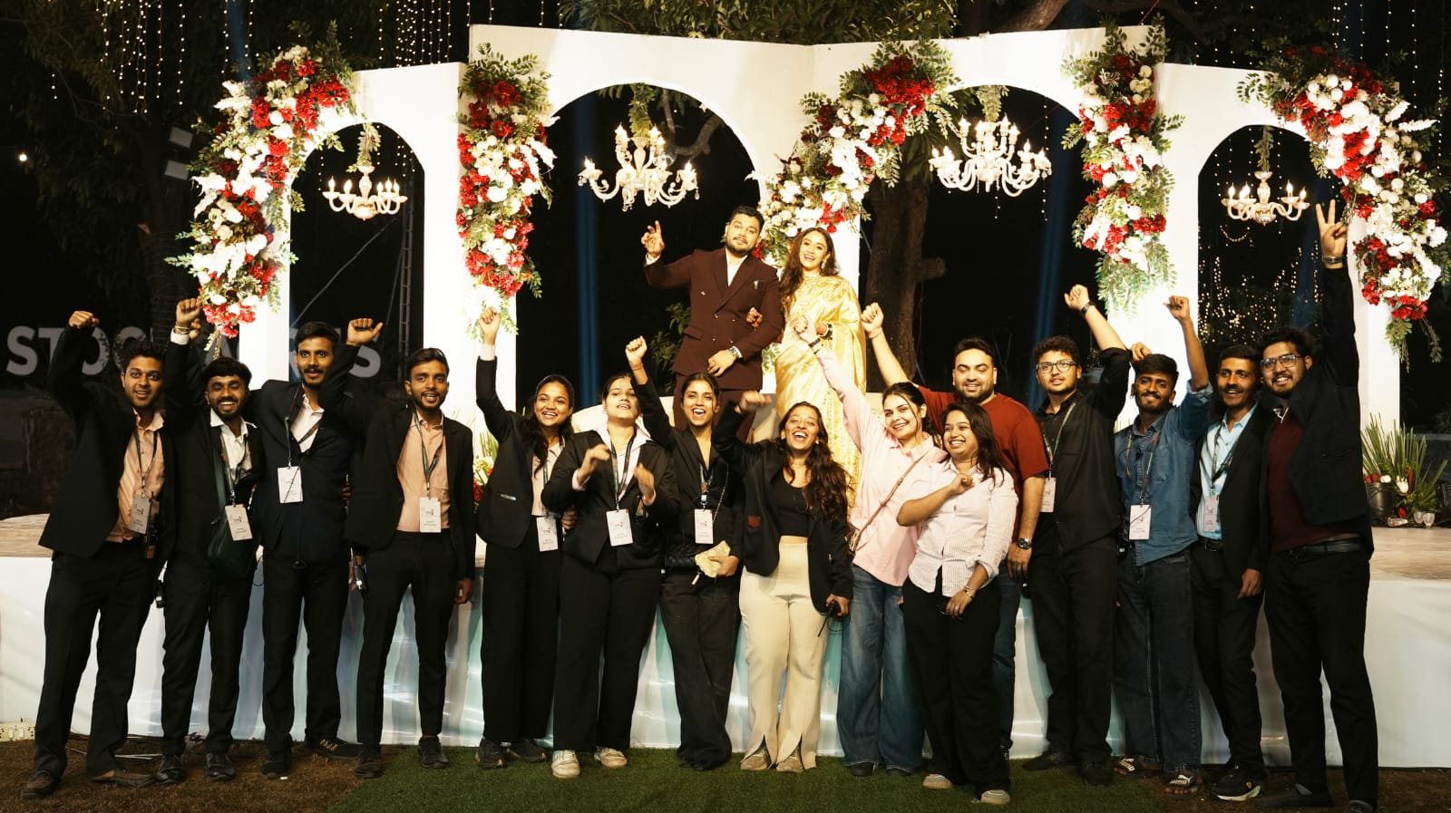 SacredWedz team at a wedding celebration